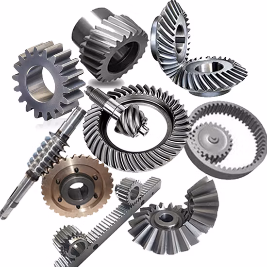 Pinion Rack Round Worm Screw Helical Hypoid Straight Ring Spiral Forged Bevel Spur Differential Steering Internal Box Spline Plastic Nylon Stainless Steel Gear