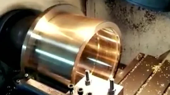 Bague de roulement en bronze et aluminium nickelé de coulée centrifuge C95800 (CuA19Fe4Ni4Mn2)
