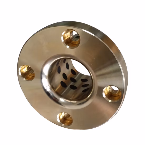 Bague en bronze à bride Oilless sur mesure avec roulement en graphite Bush Bague en bronze Roulement Oilless