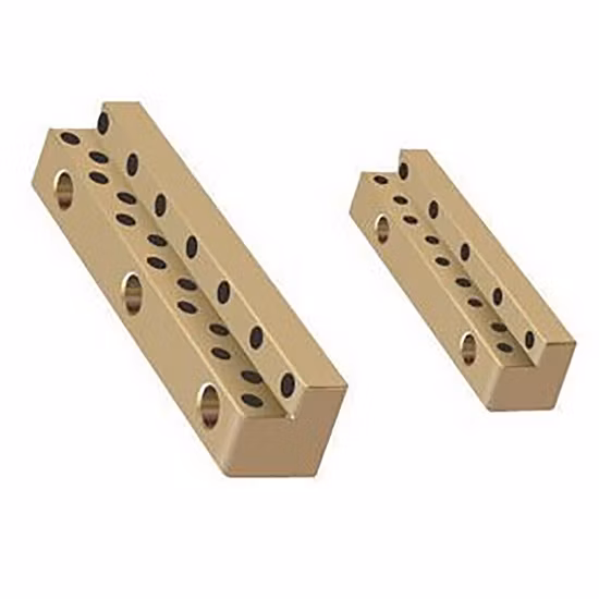 Plaque Oilless en bronze avec bouchons en graphite Coussinet de roulement sur mesure Bague en bronze Roulement Oilless